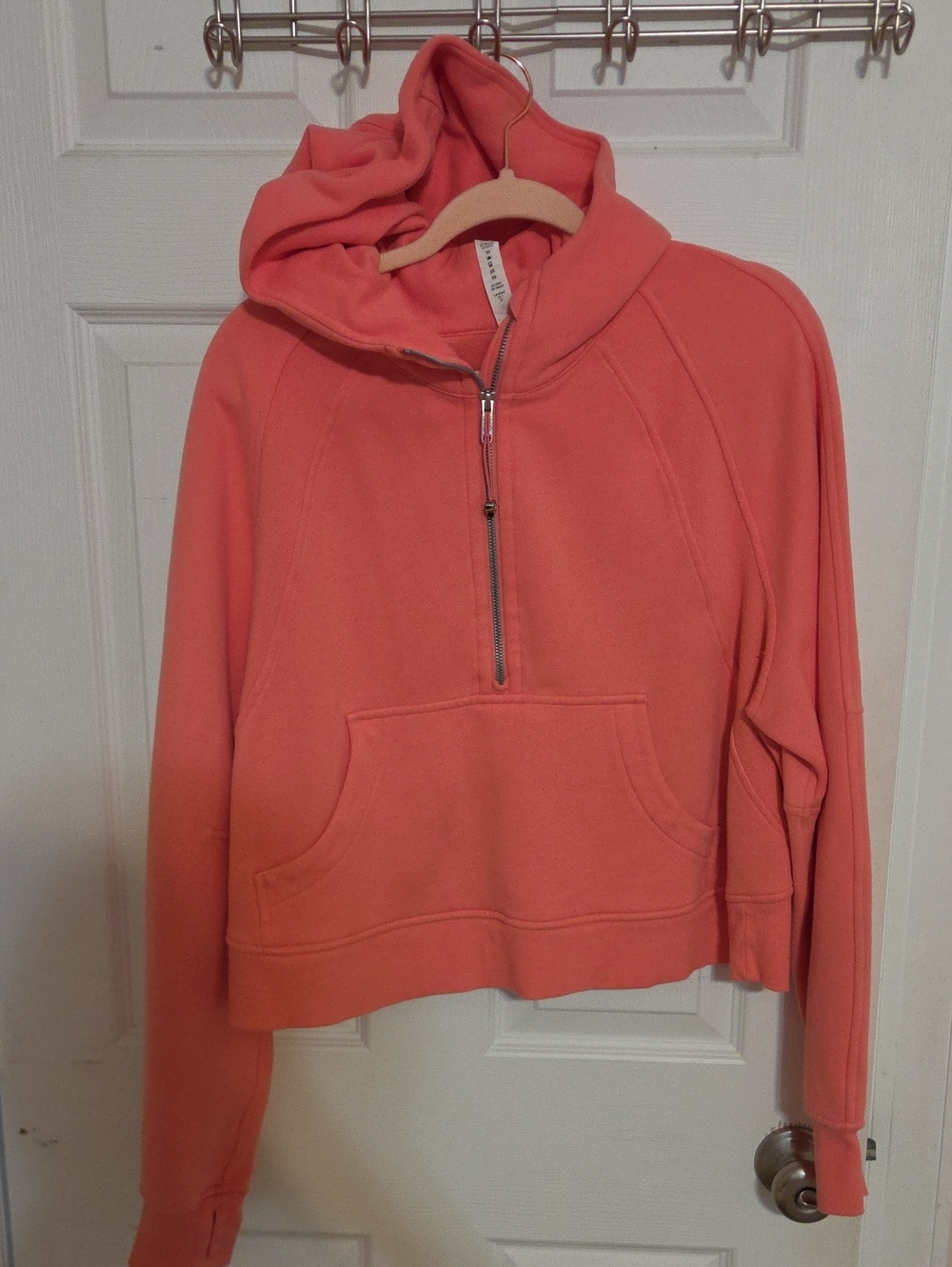 lululemon athletica Coral Half-Zip Scuba Hoodie ML